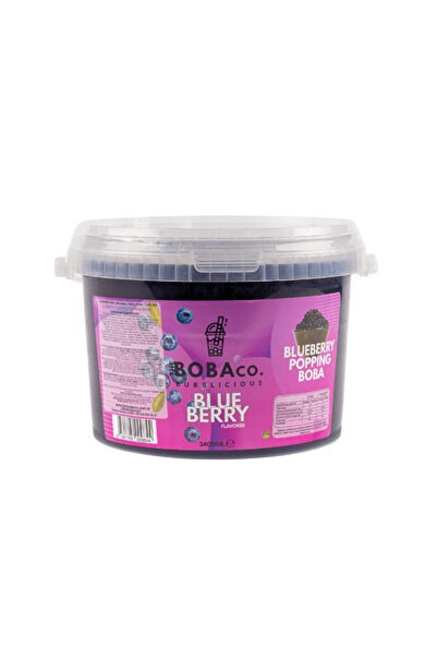 TheBobaCo. Bubblicious Bubble Tea Boba - Yabanmersini / Blueberry 3,4kg