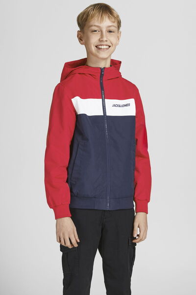 Jack & Jones Rush Color Block Children's Jacket - Hooded -12200453 - BS