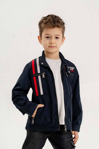 Gold Class Kidswear Водоустойчиво яке за момче с двоен джоб и цип