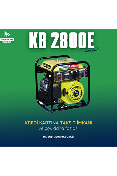 mustang power 2,8 KVA PORTATİF BENZİNLİ JENERATÖR HEMEN TESLİM
