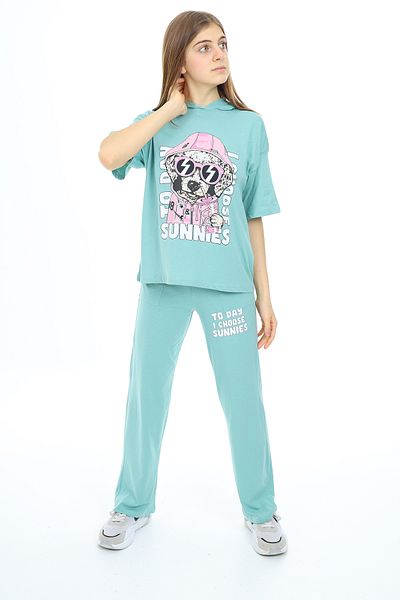 ANGELOS GIRLS Girl's Hooded Summer Set 9-14 Years Lx301
