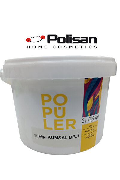Polisan Popüler Ekonomik Fiyatlı İç Cephe Duvar ve Tavan Boyası 3.5 Kg Kumsal Beji