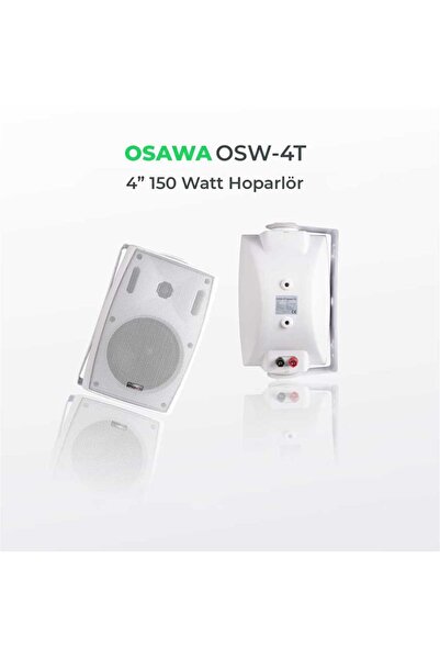 Osw-4t Beyaz Sütun Hoparlör Adet Fiyatıdır