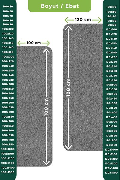 TBMPLASTİK Curly Mat Non-Slip Base Carpet Runner Door Mat