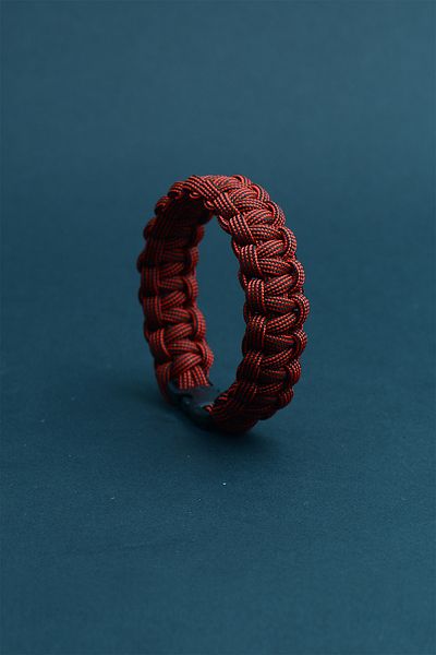 ŞAFAK BİLEKLİK Gökçe 22 Ribbed - Red Black