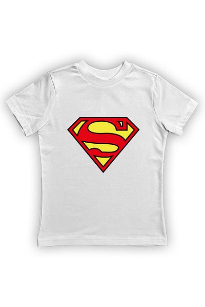 Superman تي شيرت صيفي للأطفال - مطبوع، قطن ممشط