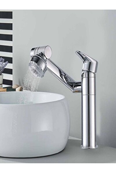 FLEKO Çok Fonksiyonlu Siyah Robot Lavabo Bataryası