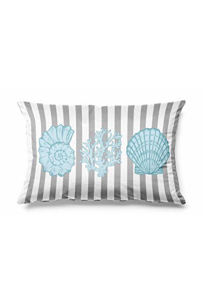 Pilloveland Rectangular Ocean Patterned Double Sided Printed Suede Throw Pillow Cover