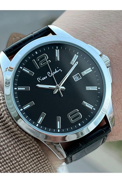 Pierre Cardin Leather Cord 30 Mt Water Resistant Men's Wristwatch EPC800091F103