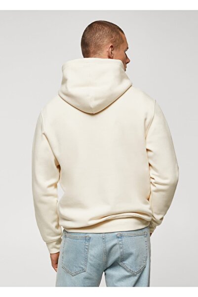 MANGO Man Pamuklu Kapüşonlu Sweatshirt