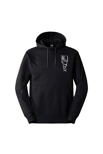 THE NORTH FACE M OUTDOOR GRAPHIC HOODIE Erkek Sweat Shirt NF0A87FGJK31 Siyah-L