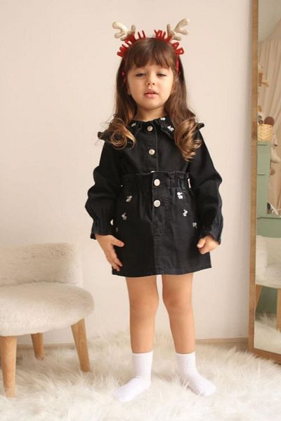 Tarz Çocuk Girl's Skirted Denim Set