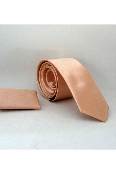 Gaffy Powder Slim Fit (ΛΕΠΤΟ) Μαντήλι μονόχρωμο Σατέν Γραβάτα - Ss-38