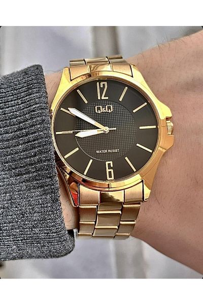 Q&Q Men's Metal Band Wristwatch