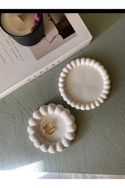 Miya Art Studio Buble 2-pack διακοσμητικό τσιμεντένιο πιάτο κοσμήματα σουβέρ ...