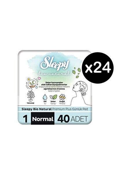 Sleepy بيو ناتشورال بريميوم بلس - فوط يومية، عادية 960 قطعة (24x40)