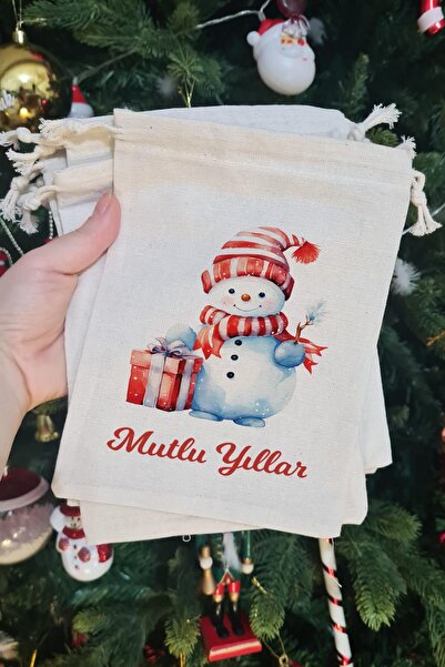 PEKSHOP Σακουλάκι δώρου για τα Χριστούγεννα με γραμμένα σε αυτόνομο τρόπο  "Χ...