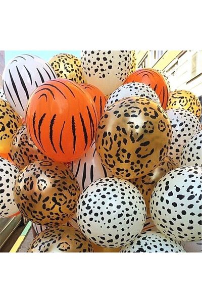 Kalisan 12" Inch Safari Themed Balloon - 5 Pieces Kalisan