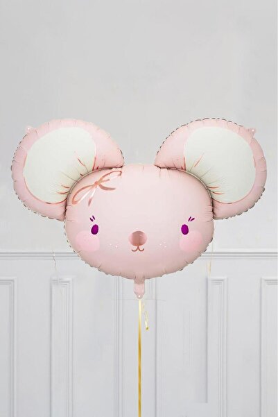 PEKSHOP بالون فويل على شكل رأس فأر لطيف مقاس 68 سم