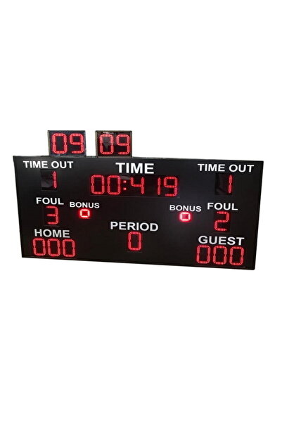 SANEC Basketbol Skorbord Sistemi (kasa Ölçüsü: 15x120x225 Cm)