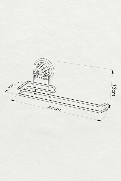 Teknotel Дриль без свердла! Вакуумний тримач для паперових рушників, білий, Dm272