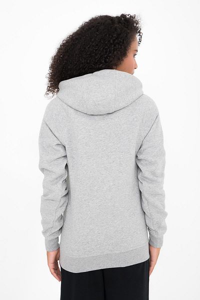 Comm-Ci Irmak Melange Hooded Knitted Sweatshirt with Kangaroo Pocket Detail