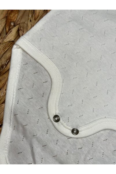YEKA BEBE Perforated Pattern Anti-Sweat Short Sleeve Cotton Bodysuit