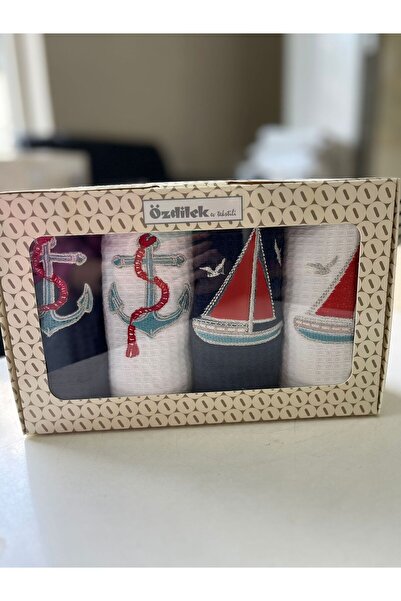 Özdilek مناديل مطبخ أوزديوك مارين 4 قطع