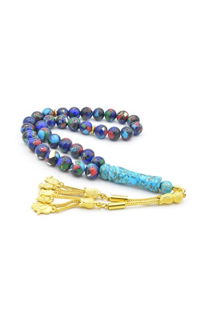 Murty99 Küre Tăiat Natural Lapis Turcoaz Coral Jad Tesbih