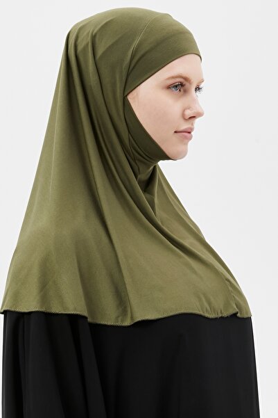 Altobeh Ready-made Turban Veil Practical Scarf Hijab with Hijab - Prayer Cover Souffle (xl) - Khaki
