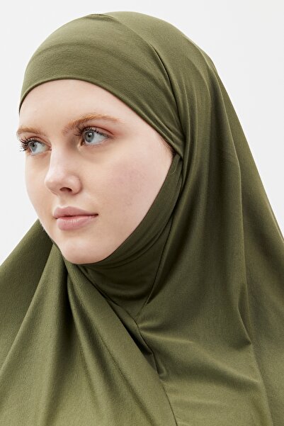 Altobeh Ready-made Turban Veil Practical Scarf Hijab with Hijab - Prayer Cover Souffle (xl) - Khaki