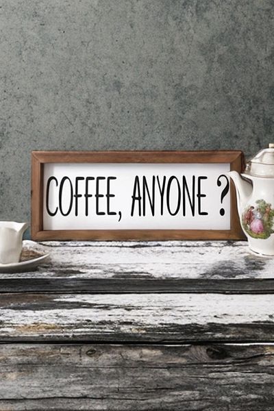 Tooall Coffee Corner, Τραπέζι με ξύλινο πλαίσιο με Coffee Anyones (Coffee to Everyone)