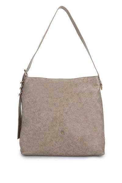 Tamer Tanca Beige Vegan Women's Shoulder Bag