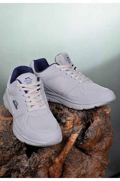 Slazenger Men's Gray Summer Anti-Sweat Anti-Slip Anti-Odor Ultra Light Full Orthopedic Walking Shoes