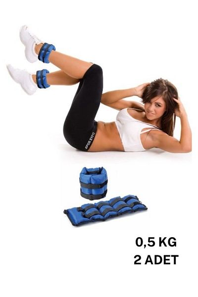 CKSpor 0.5 Kg X 2 Pieces Hand Foot Wrist Weight Sandbag Muscle Strengthener Weight Set