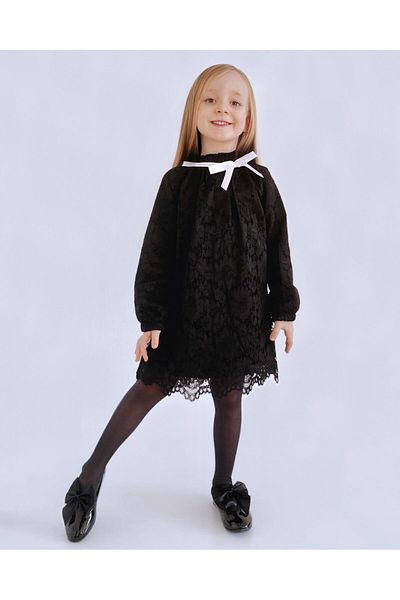 le petit sole Rochie de fetita din dantela