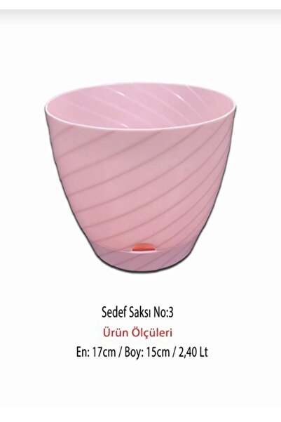 Leva House Sedef Saksı Çiçek Saksısı 2,4 Litre -3 No