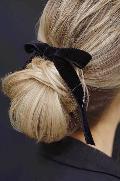 Limelia Agrafă de păr din catifea Arc de păr cu design elegant pentru femei