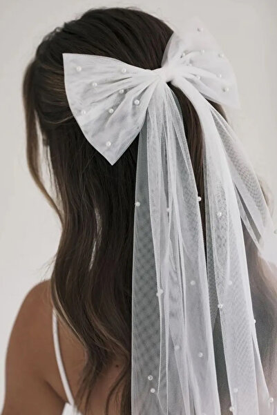 Limelia Πόρπη με μαργαριταρένιο φιόγκο Πόρπη με φιόγκο για νύφες