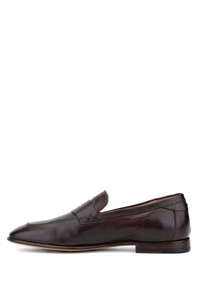 Redwood Men's Brown Genuine Leather Loafer Shoes