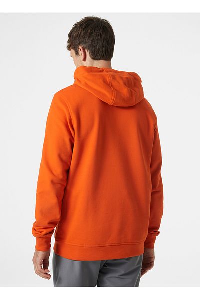 Helly Hansen Мъжки суитшърт с качулка и яка в оранжев цвят - Hha.33977_hh Лого Суитшърт