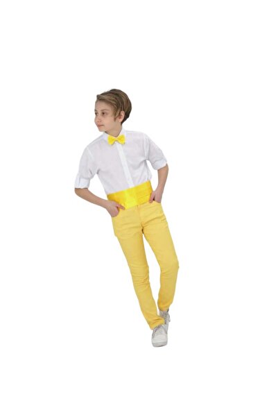 trenddünya Boy's Shirt Pants Bow Tie Suspender Four Pieces Set-23 April-29 Oc...