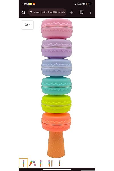 Happy Toys 6-Color Shaped Macarons Pastel Highlighter G99009