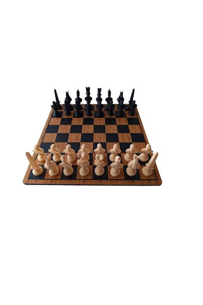 Genenic Ancient Old Egyptian Chess Set Pieces