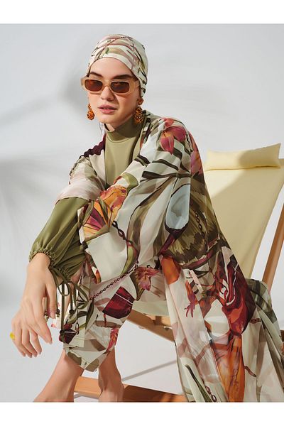 ALFASA Natural Patterned Pareo
