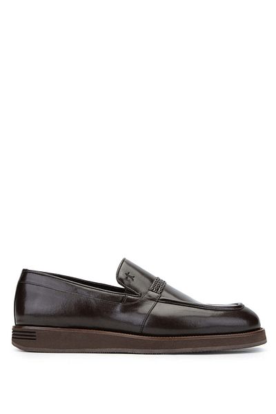 Tamer Tanca Men's Brown Genuine Leather Loafer Shoes