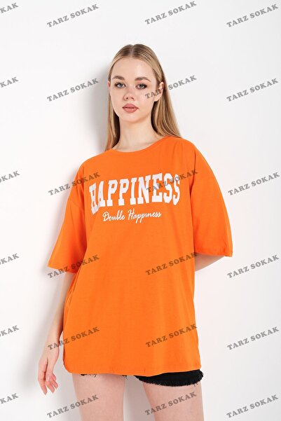 Tarzsokak Pantofi de damă cu imprimeu Orange Happiness, mărime mare