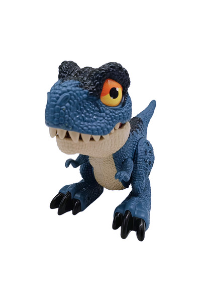 Birlik Oyuncak Ateş Püskürten Gerçekçi Kaliteli Pilli Dinozor Mavi QX027