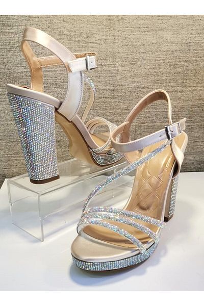 MONAROSA 250 Pantofi de rochie de seară cu platformă de piatră