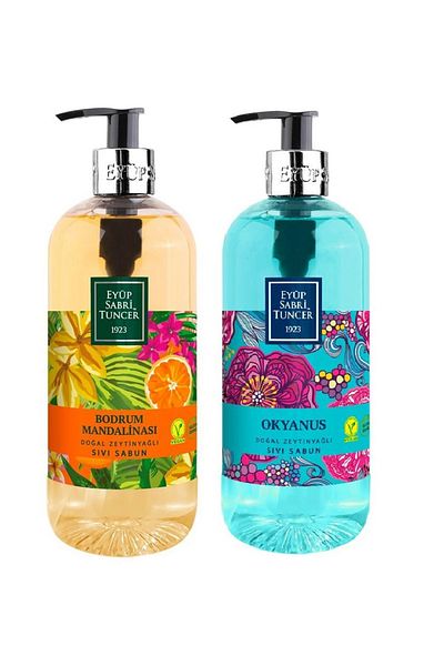 Eyüp Sabri Tuncer 500 ml Natural Olive Oil Liquid Soap - Bodrum Tangerine + Ocean